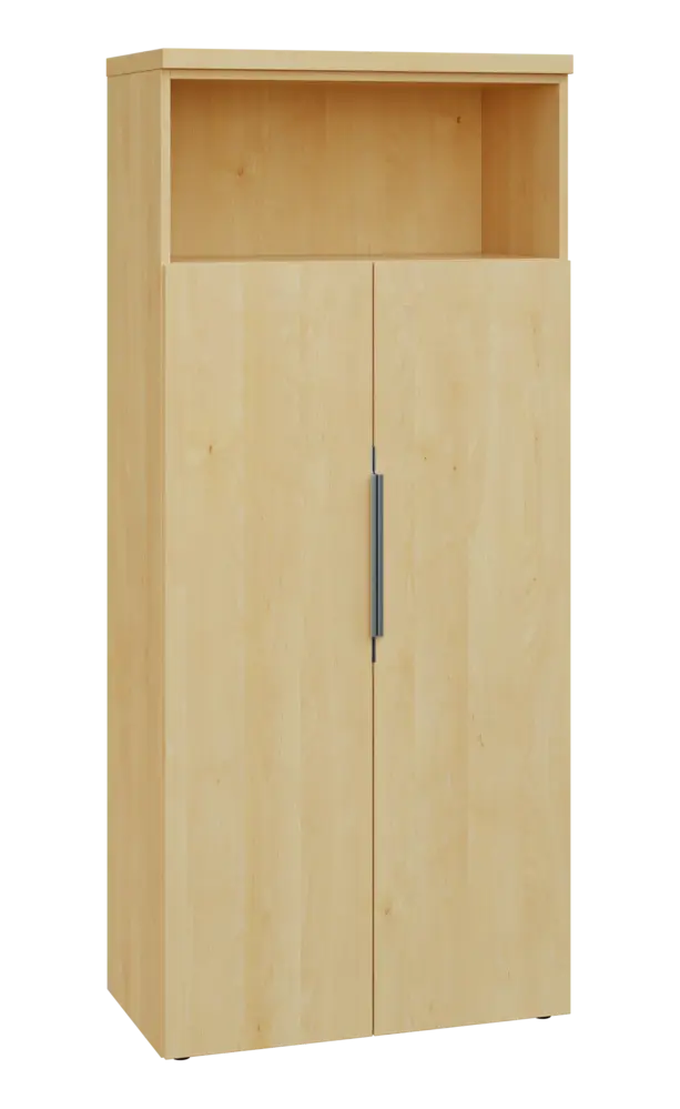 SIN 5 - 82DN kancelářská skříň, 2-dveřová/nika, 1820x800x400, javor horský